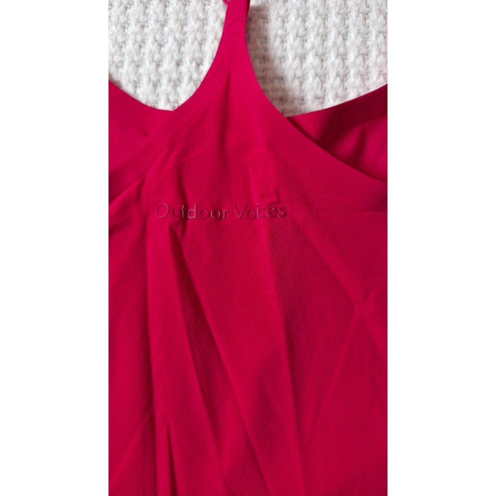 Outdoor Voices Exercise Dress Women M Red Excellent Built-in Shorts Pockets - Picture 7 of 8